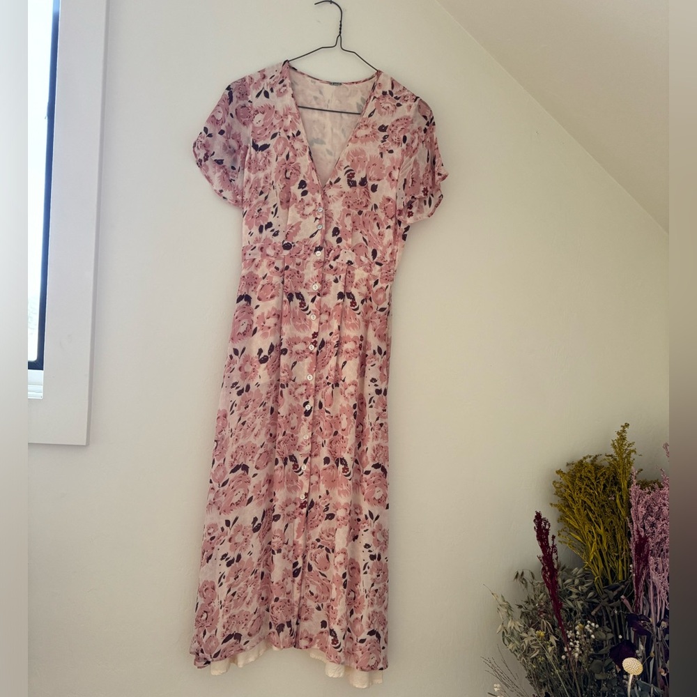 RARE Chan Luu button front midi dress